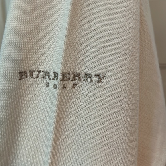 Burberry Extra Fine Merino Wool Golf Sweater Size L - Picture 2 of 11